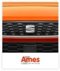 Oranje Seat grille met Ames SEAT logo