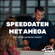 Speeddaten met Amega campagne foto