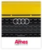 gele Audi grille met Ames Audi logo
